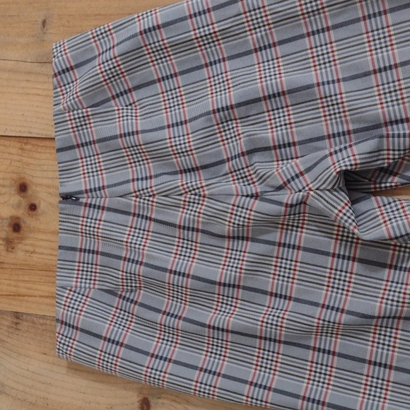 Rag & Bone Blue & Black Plaid Simone Check Pants Size 12 - Picture 6 of 13